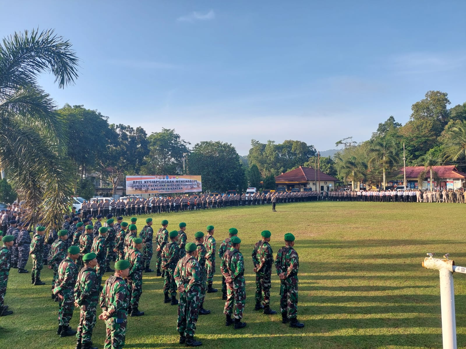 Polres Bangka Laksanakan Apel Kesiapansiagaan Menghadapi Potensi Bencana Hidrometeorologi