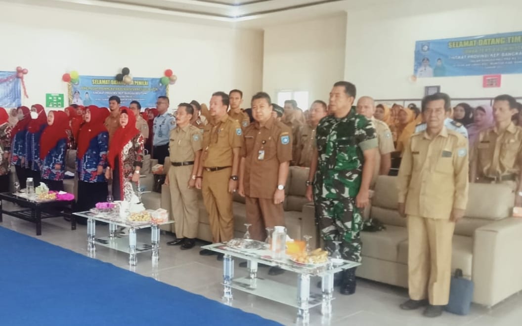 Anggota Koramil 431-02/Mentok Hadiri Kegiatan Lomba HKG PKK Tingkat Provinsi Babel