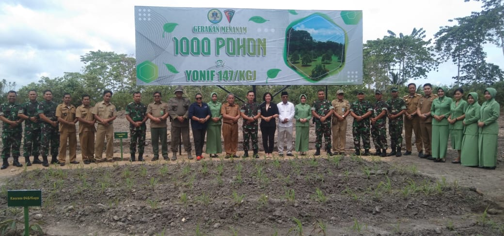 Danrem 045/Gaya Tanam Pohon di Mayonif 147/ KGJ