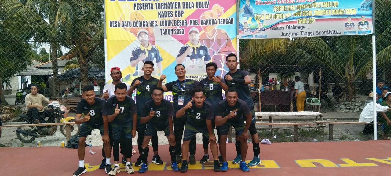 Babinsa Beriga Mampu Membawa tim bola volly BGS 2 B1 pada Turnamen Volly Piala Kades Cup Desa Batu Beriga