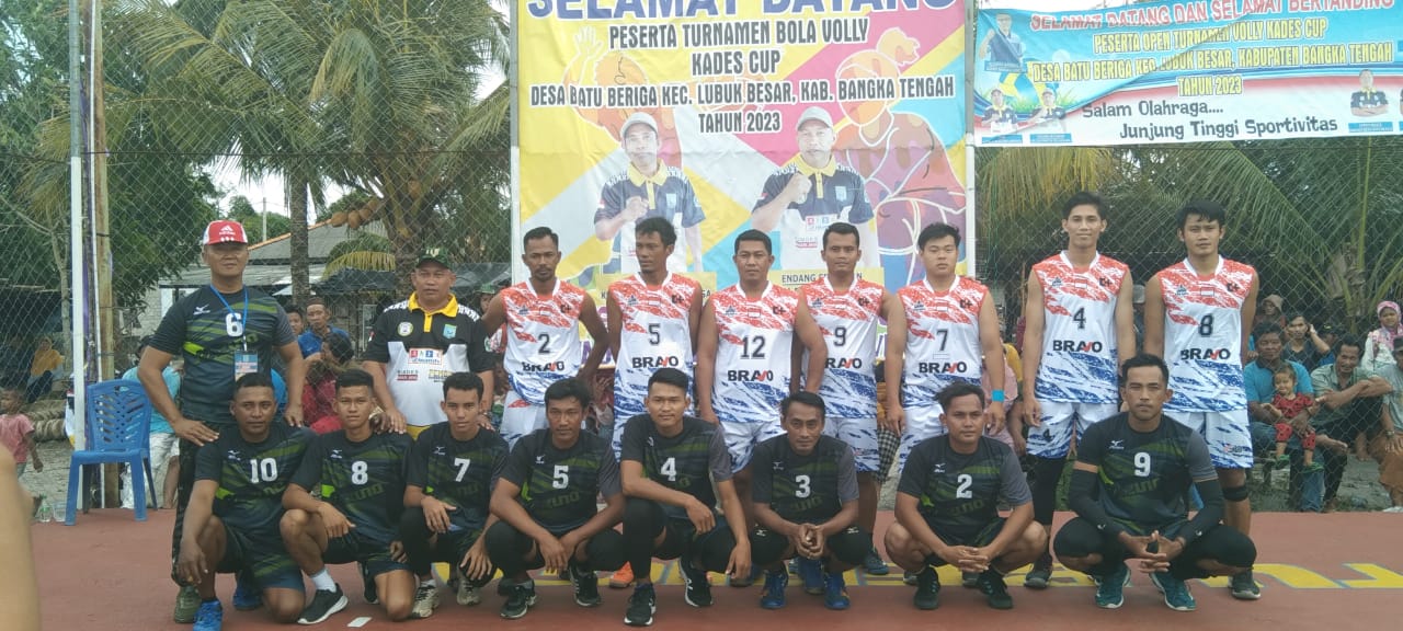 Babinsa Beriga Mampu Membawa tim bola volly BGS 2 B1 pada Turnamen Volly Piala Kades Cup Desa Batu Beriga