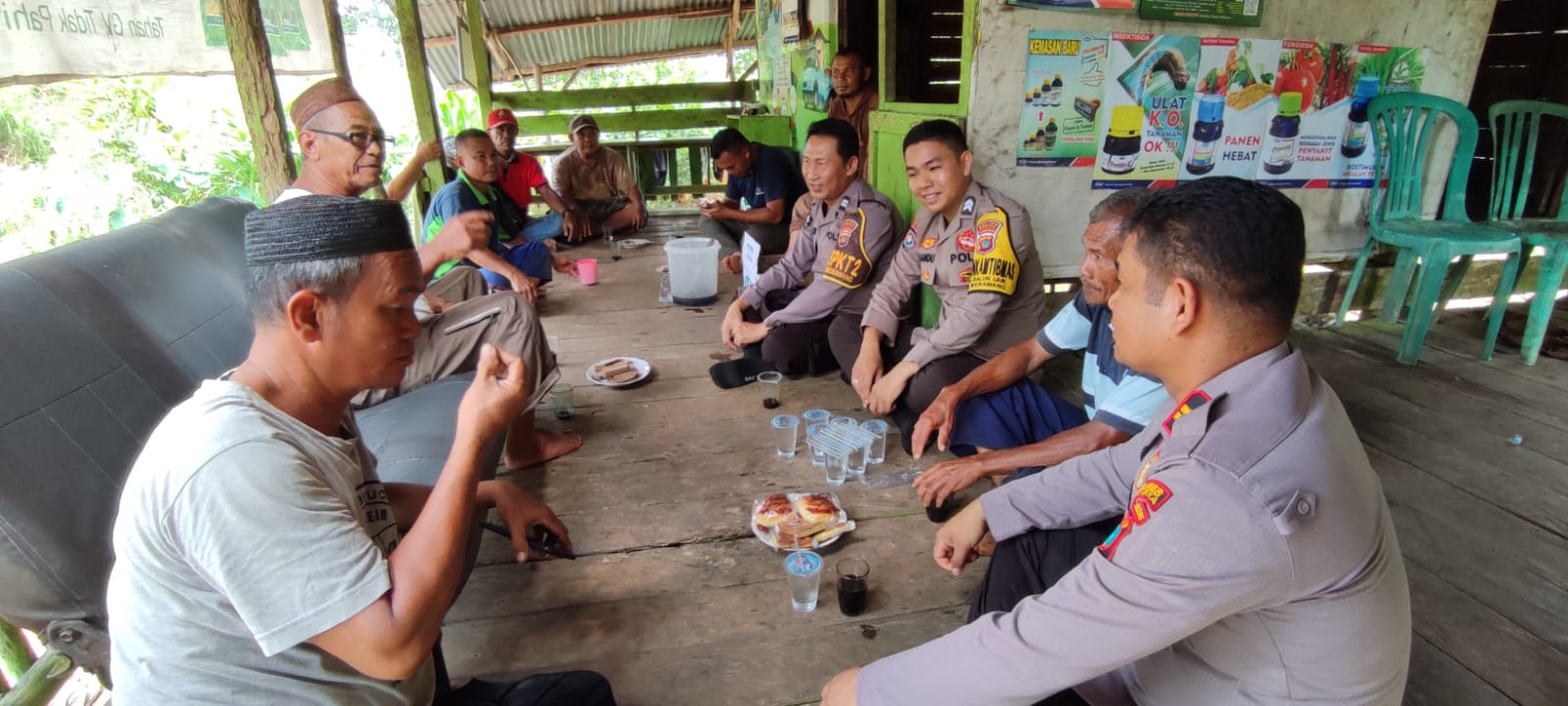 PS. Kapolsek Merawang Mengadakan kegiatan Pertemuan dengan Masyarakat Bertajuk “Jum’at Curhat”