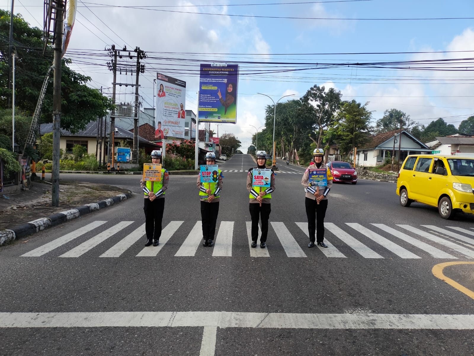 Sat Lantas Polres Bangka Kampanye Keselamatan dalam Rangka Operasi Keselamatan Menumbing Tahun 2023