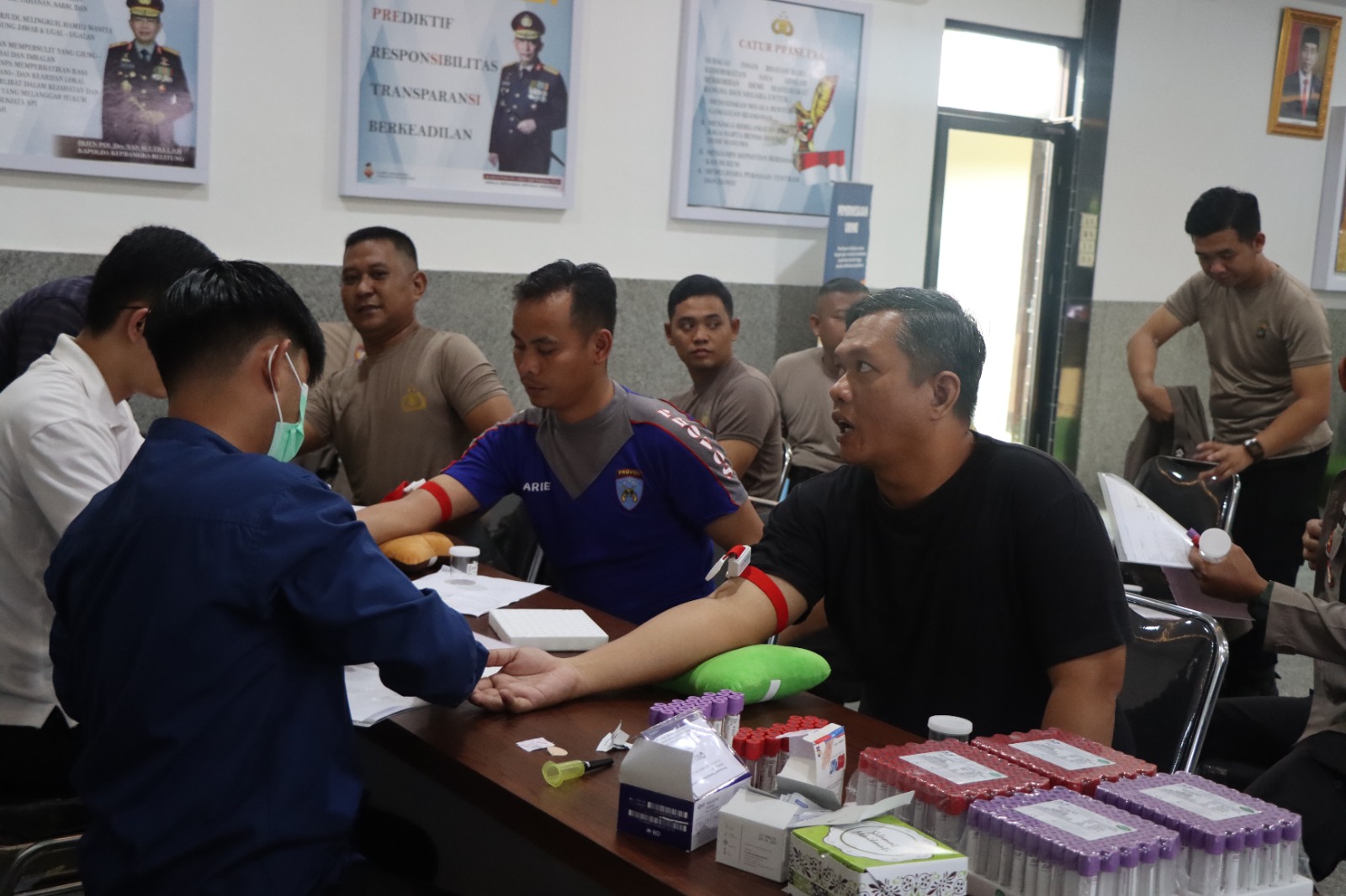 Personil Polres Bangka Lakukan Pemeriksaan Kesehatan 