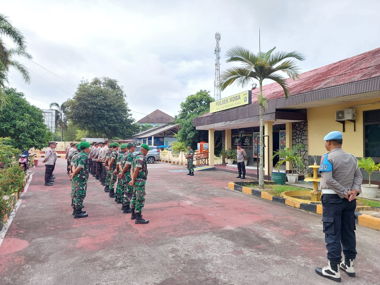 Kapten Cba Sugiono Wadanramil Pimpin Apel Gabungan Sinergitas TNI-Polri 