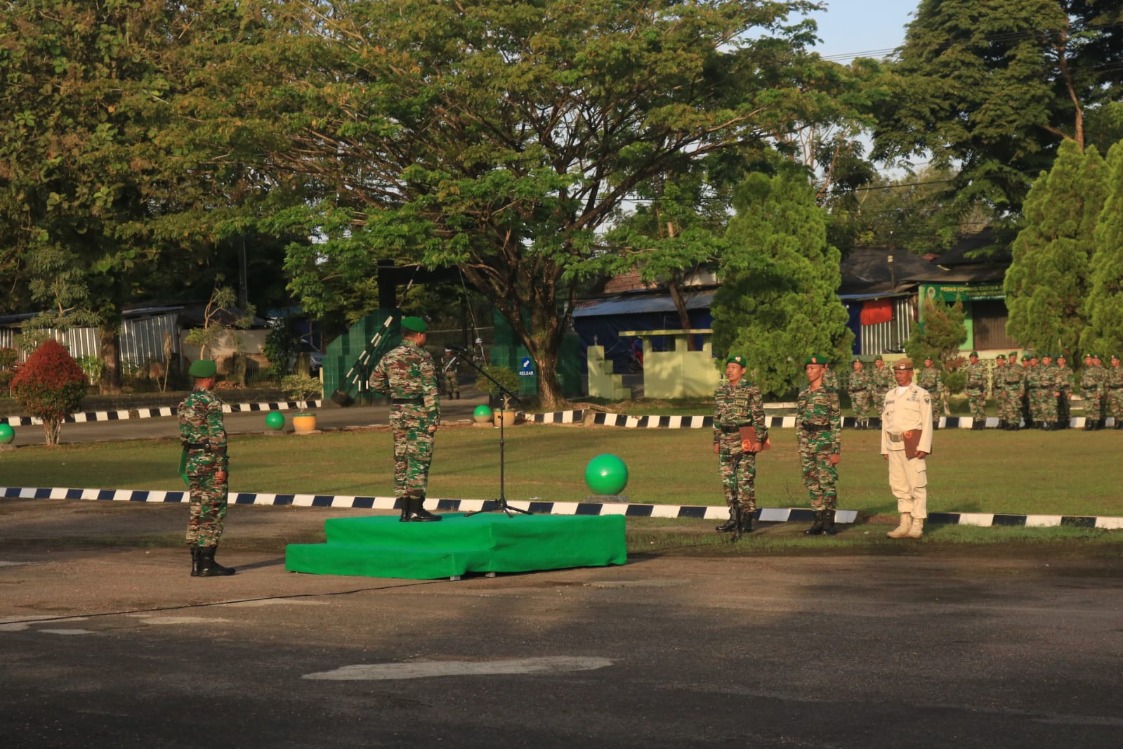 Kolonel Inf Denny Noviandi Menjadi Inspektur Upacara Bendera 17-an Bulan Februari 2023