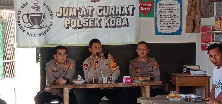 Jumat Curhat di Kelurahan Berok Koba Polres Bangka Tengah Terima Curhatan Warga Perihal Kamtibmas