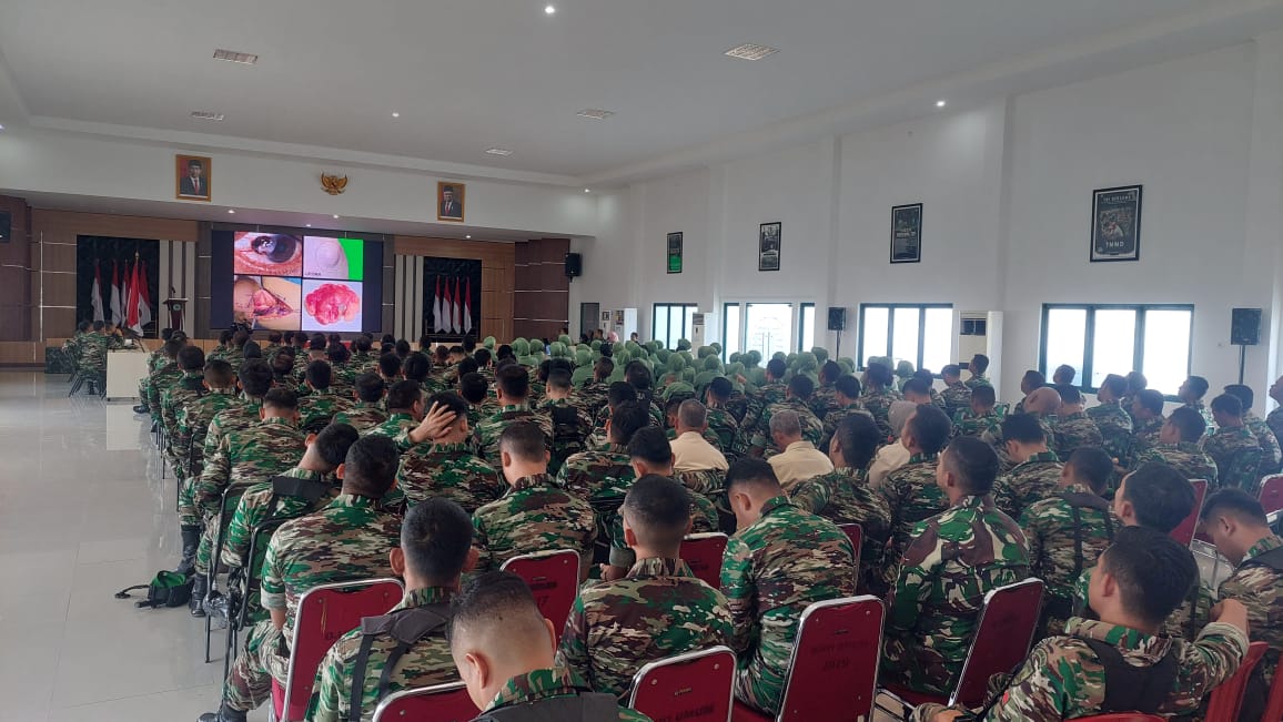 Penyuluhan Yayasan Sosial Kanker Indonesia (YSKI) di Korem 045/Garuda Jaya