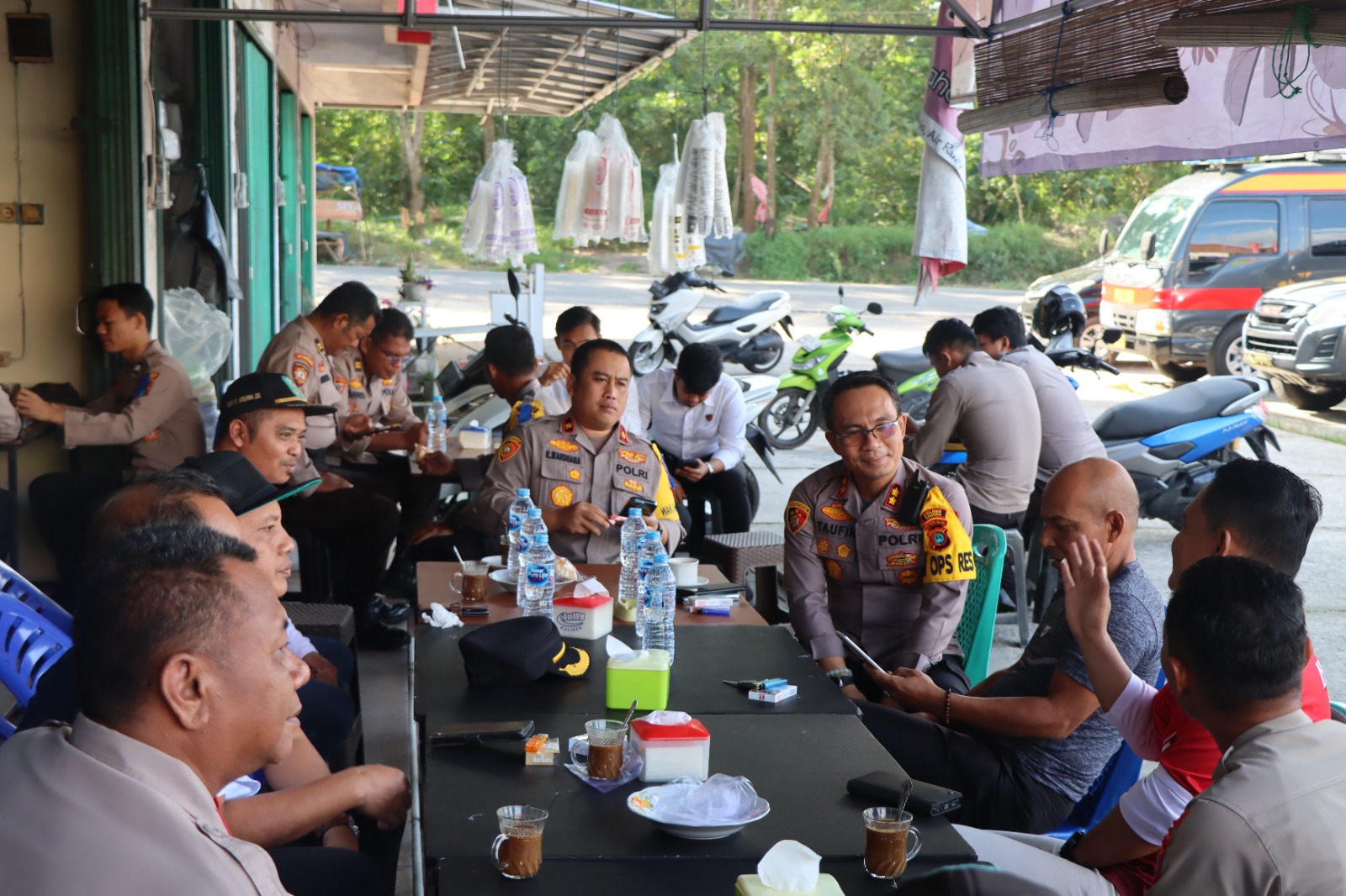 Kapolsek Pemali Turut Hadir dalam Kegiatan Jum'at Curhat Bersama Kapolres Bangka