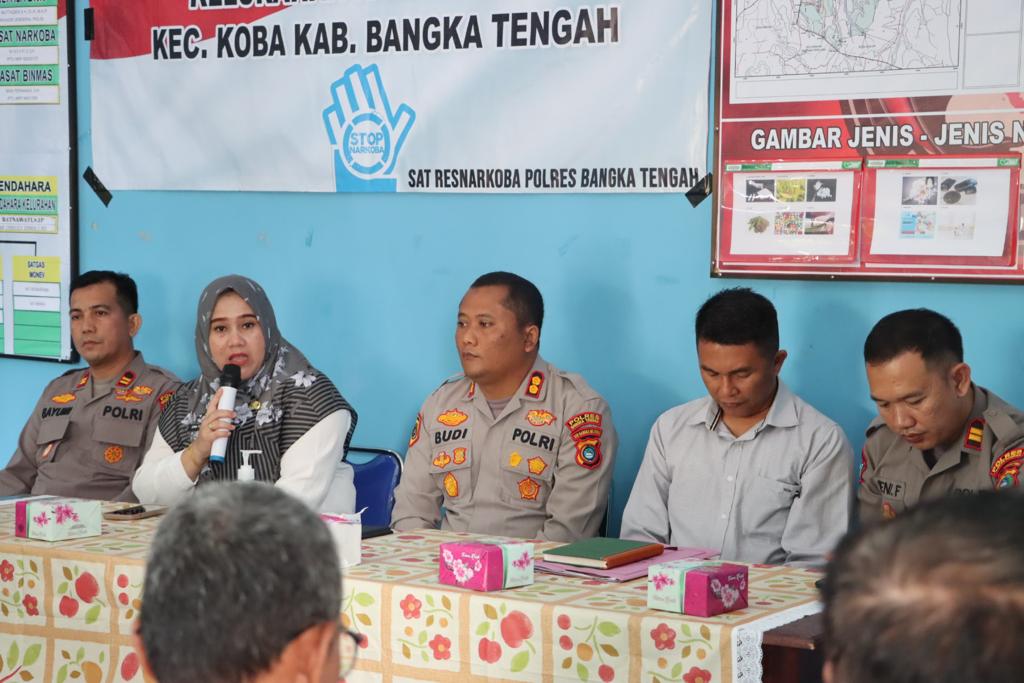 Kelurahan Padang Muliya Kecamatan Koba dicanangkan Jadi Kampung Tangguh Anti Narkoba