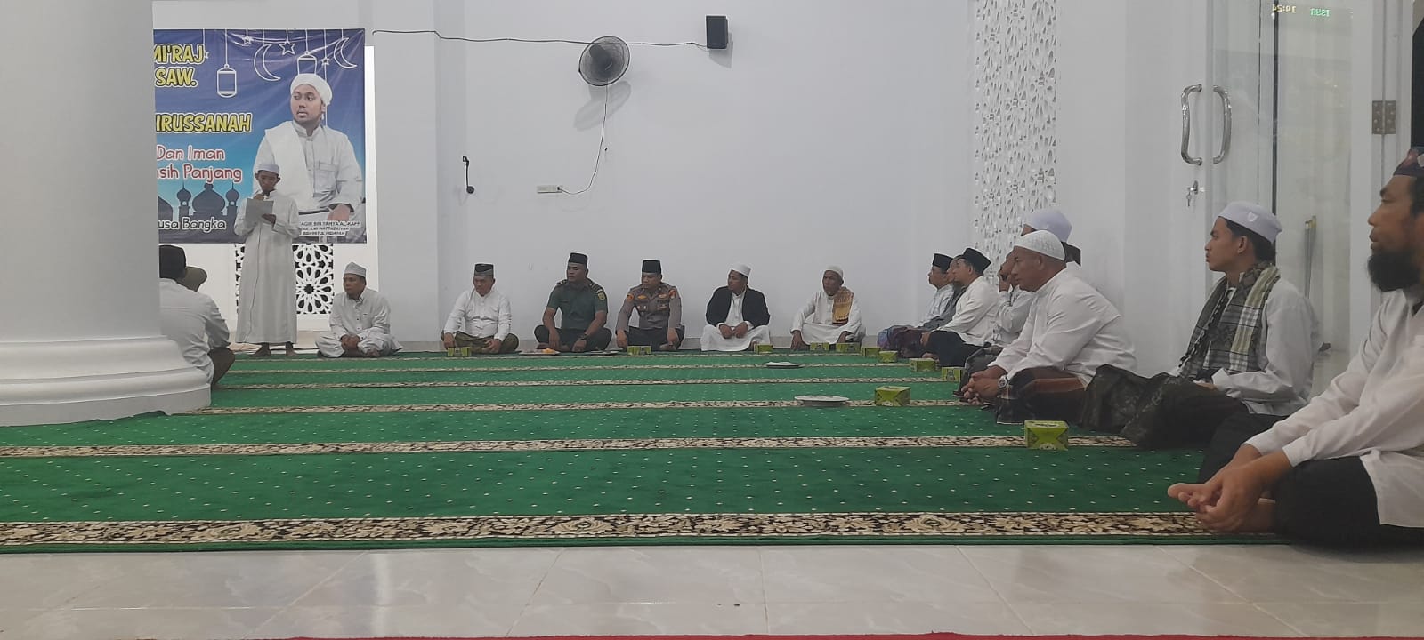 Babinsa Desa Baturusa Hadiri Kegiatan  Ceramah di Ponpes Darul Mukhlasin Baturusa