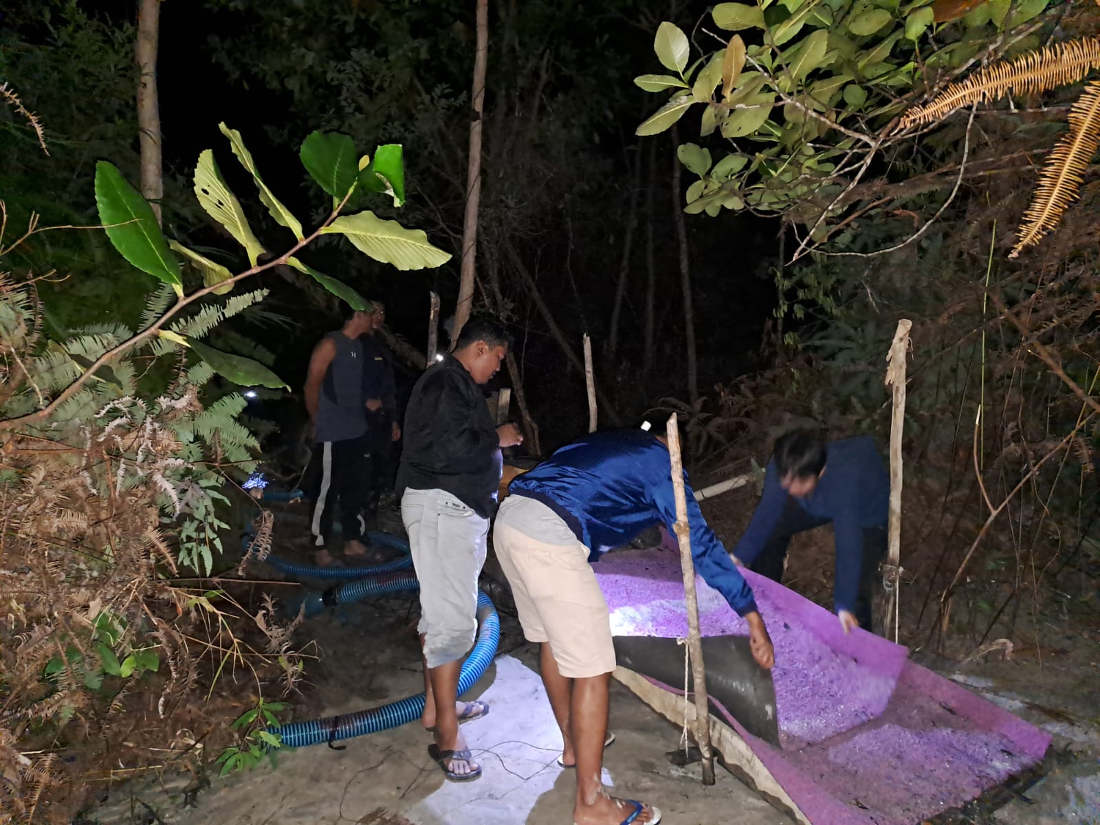 Polres Bangka Barat Amanah Yo Penambang Timah di Tahura Menumbing