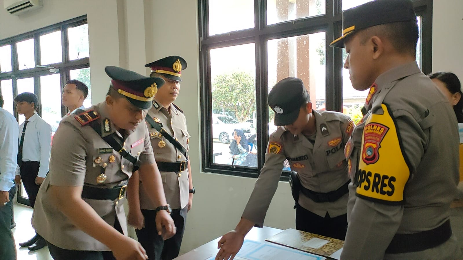 Kapolres Pimpin Sertijab Sejumlah Pejabat Utama Polres Bangka Barat