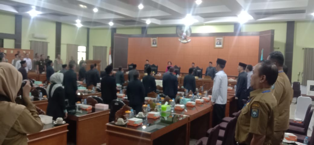 Dandim 0413/Bangka Hadiri Rapat Paripurna Pemilihan Wakil Bupati Bangka Tengah