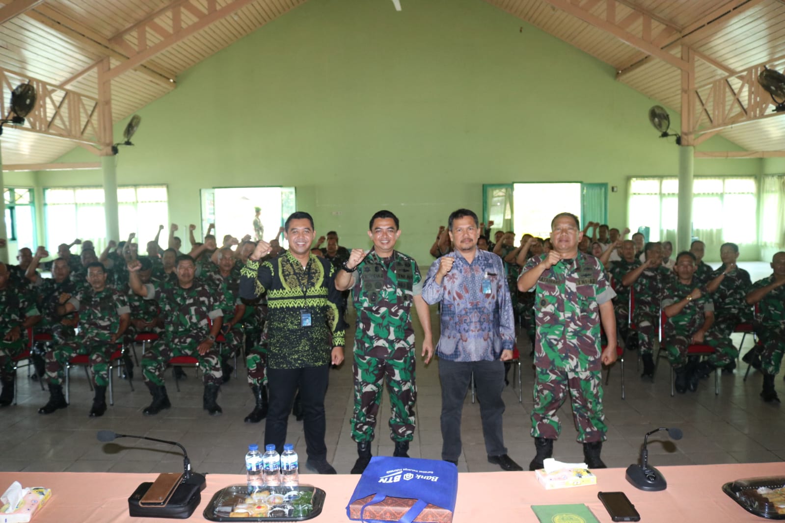 Personel Kodim 0413/Bangka Menerima Sosialisasi Tabungan BTN BATARA Pensiun ASABRI