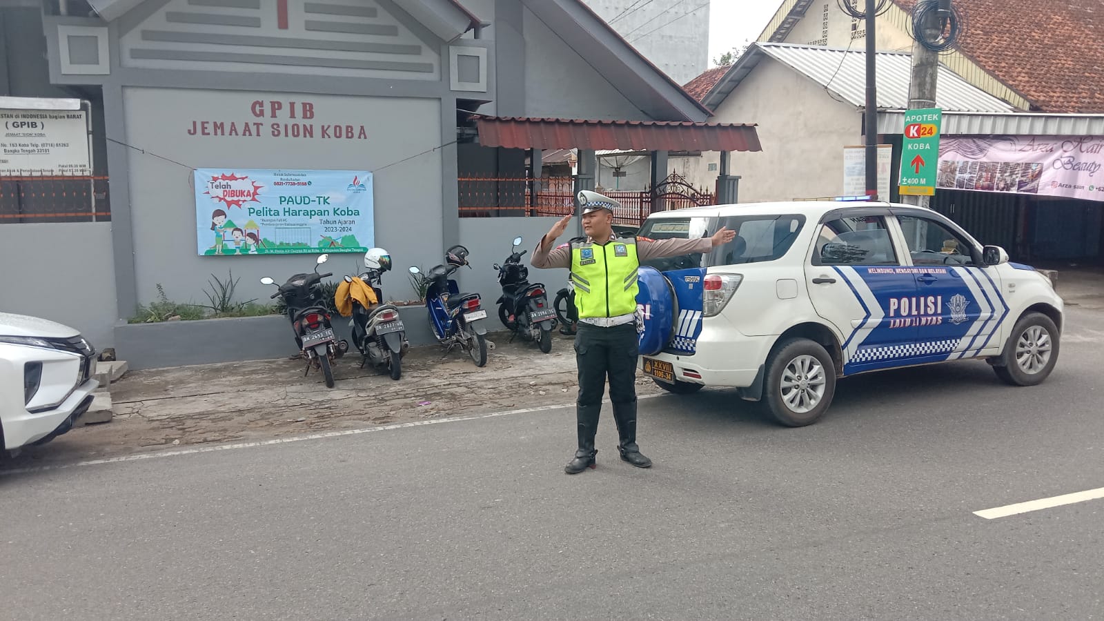 Polres Bangka Tengah Jalankan Polsumat Jaga Masyarakat Beribadah