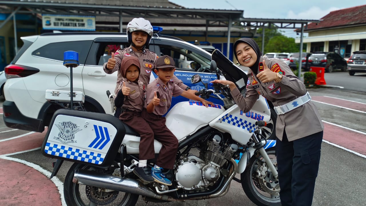 Sat Lantas Polres Bangka Lakukan Kegiatan Polisi Sahabat Anak