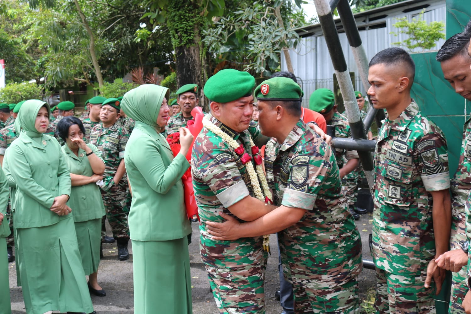 Kodim 0413/Bangka Menggelar Acara Tradisi Penyambutan dan Pelepasan Komandan Kodim 0413/Bangka 