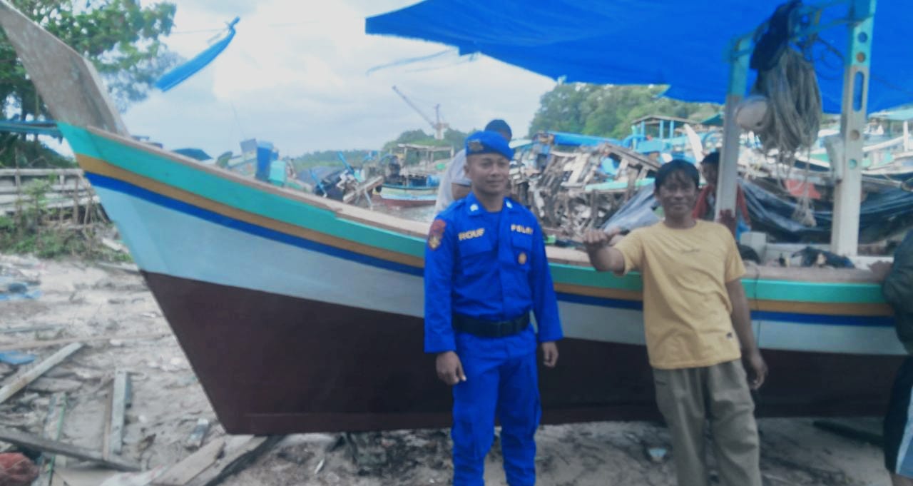 Sat Polairud Polres Bangka Lakukan Kegiatan Sambang dan Koordinasi