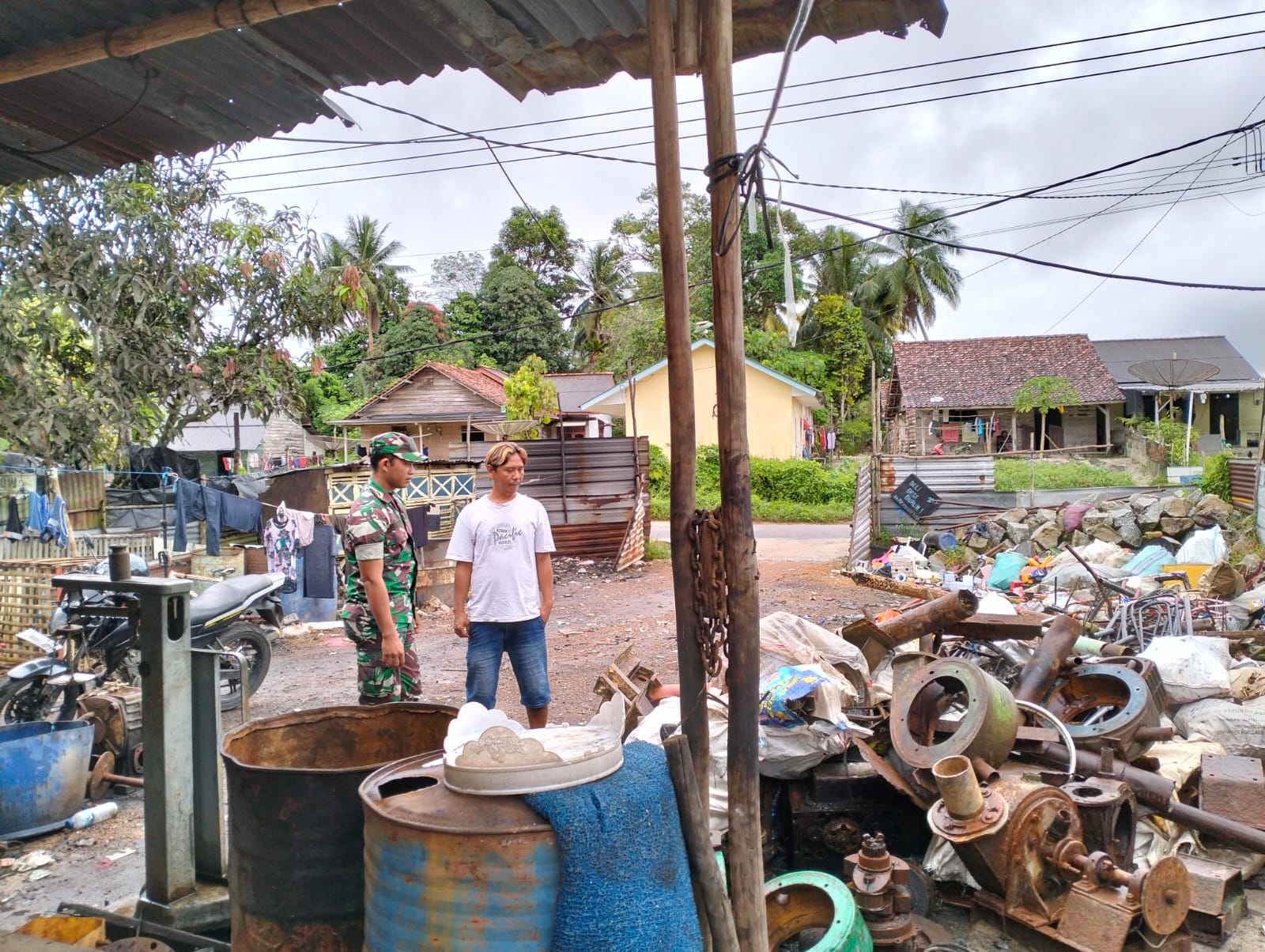 Saat Binter Babinsa Koramil 431-01/Jebus Beri Semangat Kepada Warga Binaan