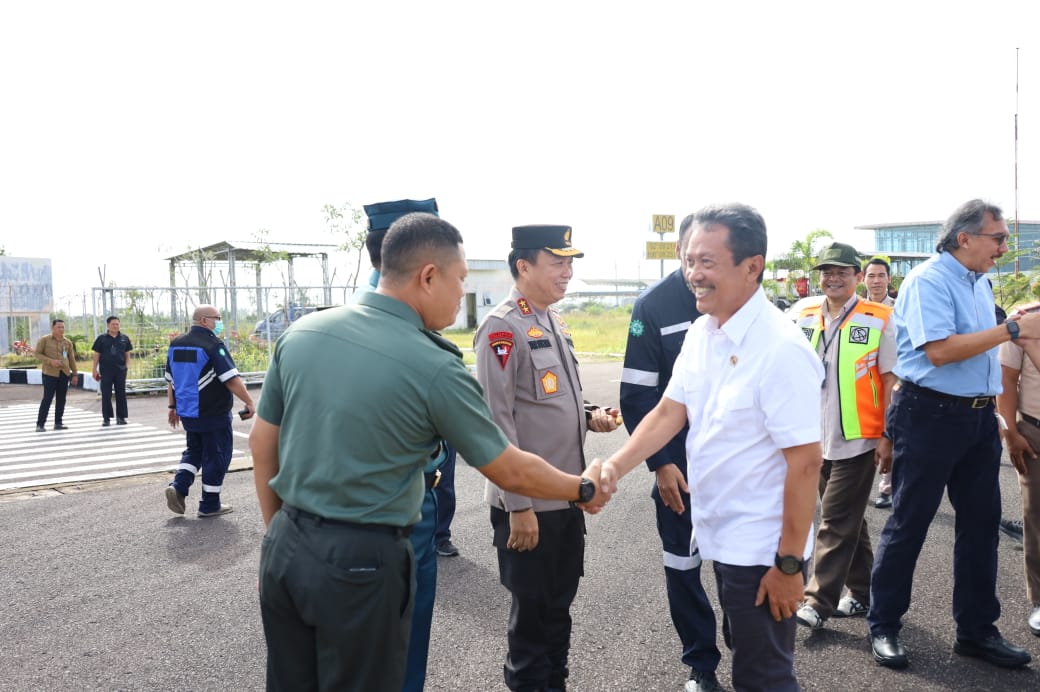 Kasiops Kasrem 045/Gaya Sambut Kedatangan Menteri Kelautan dan Perikanan RI