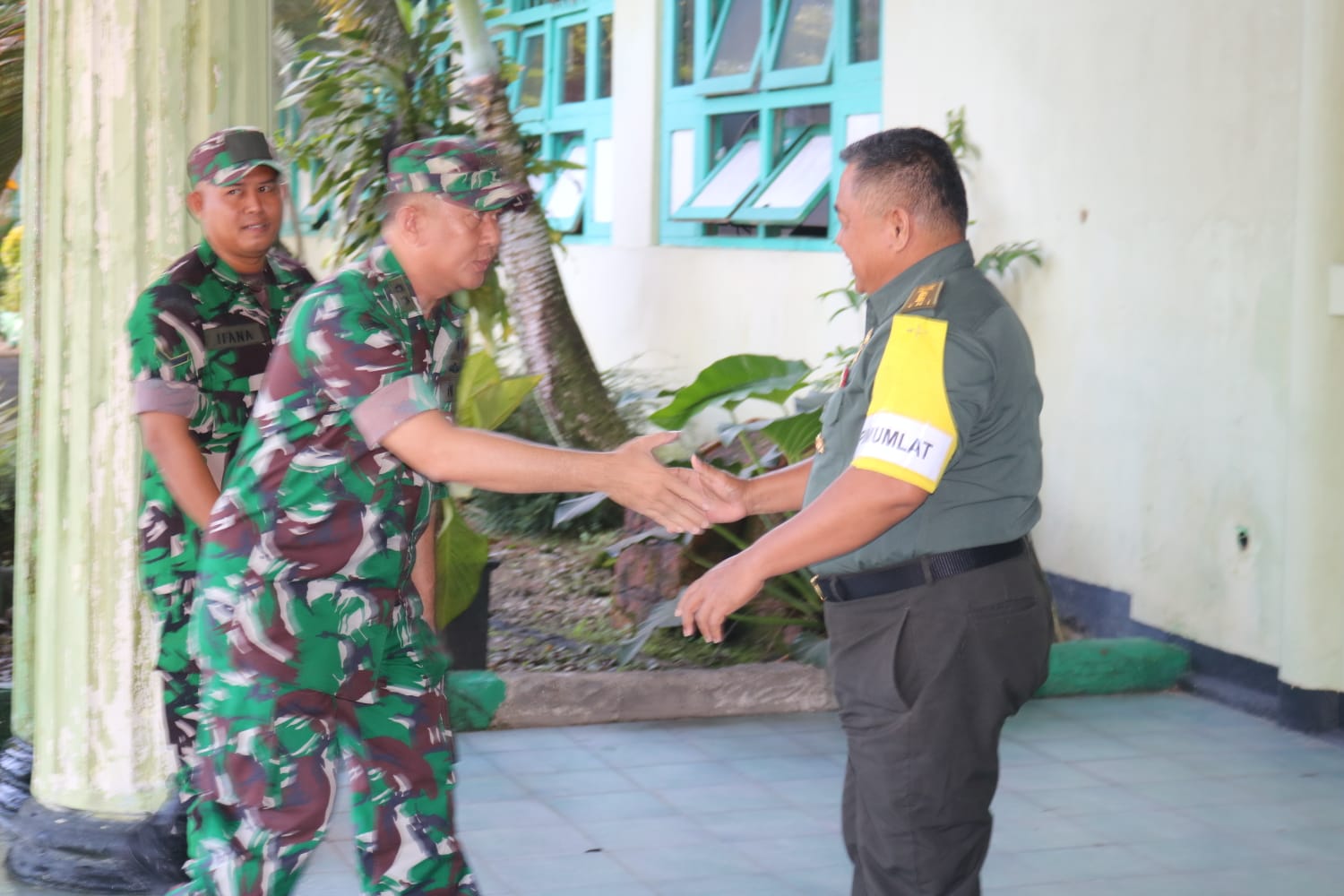 Kodim 0413/Bangka Nerima Kunjungan Kerja Tim Wasgiat Bidang Operasi dan Latihan Kodam II/Sriwijaya