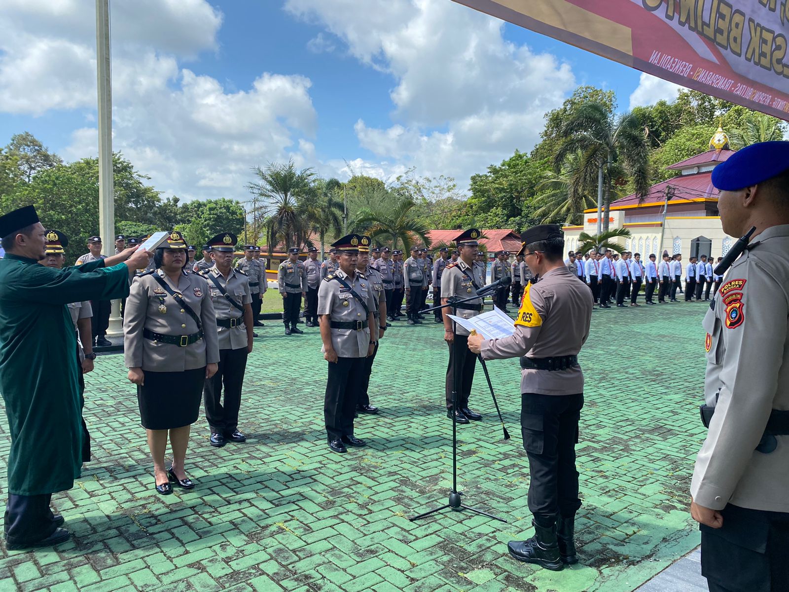 Polres Bangka Laksanakan Upacara Serah Terima Jabatan (Sertijab) Perwira Polres Bangka