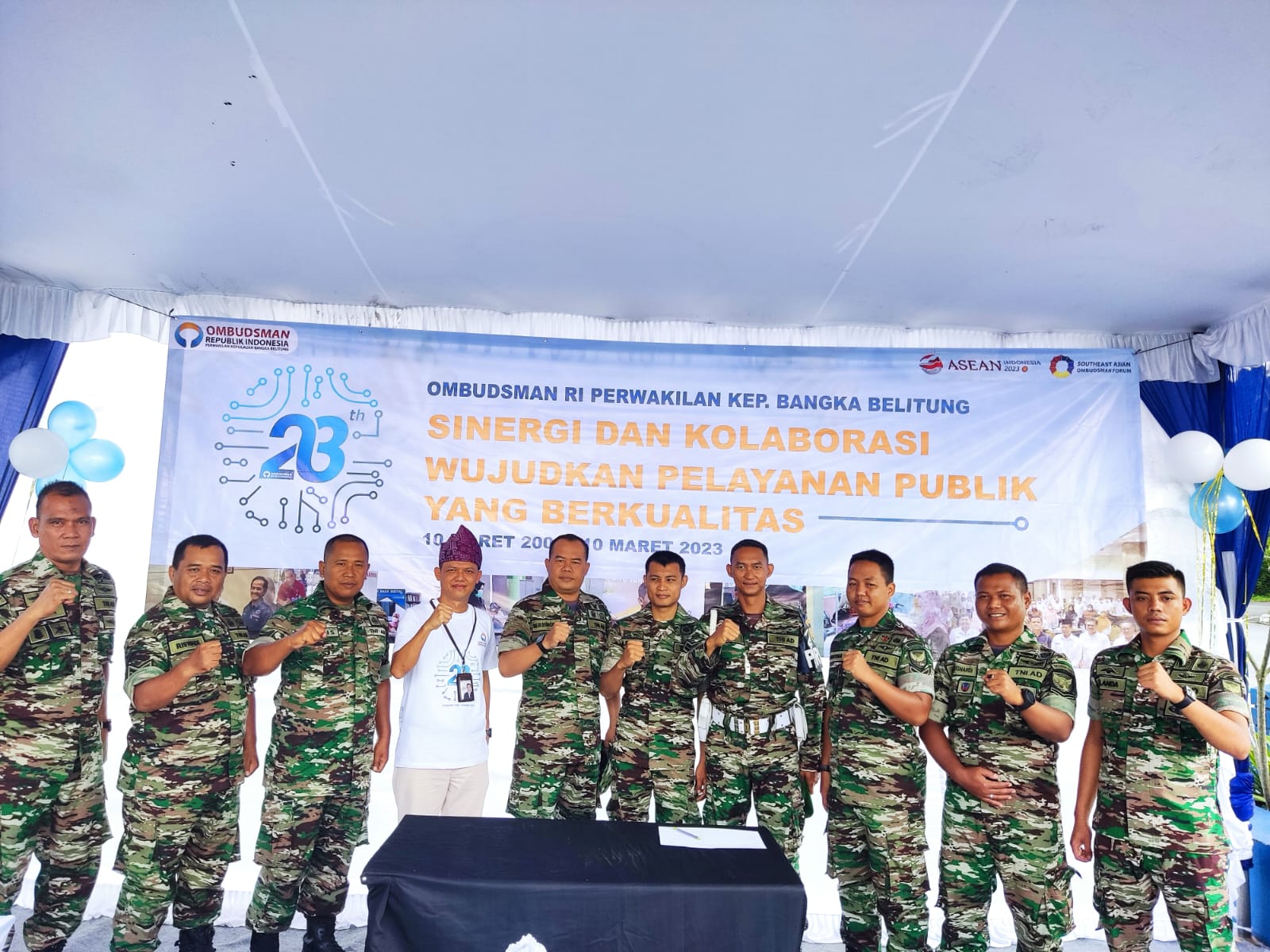 Wujudkan Kepedulian Antar Sesama Kodim 0413/Bangka Laksanakan Donor Darah Dalam Rangka Hut Ombusdman RI