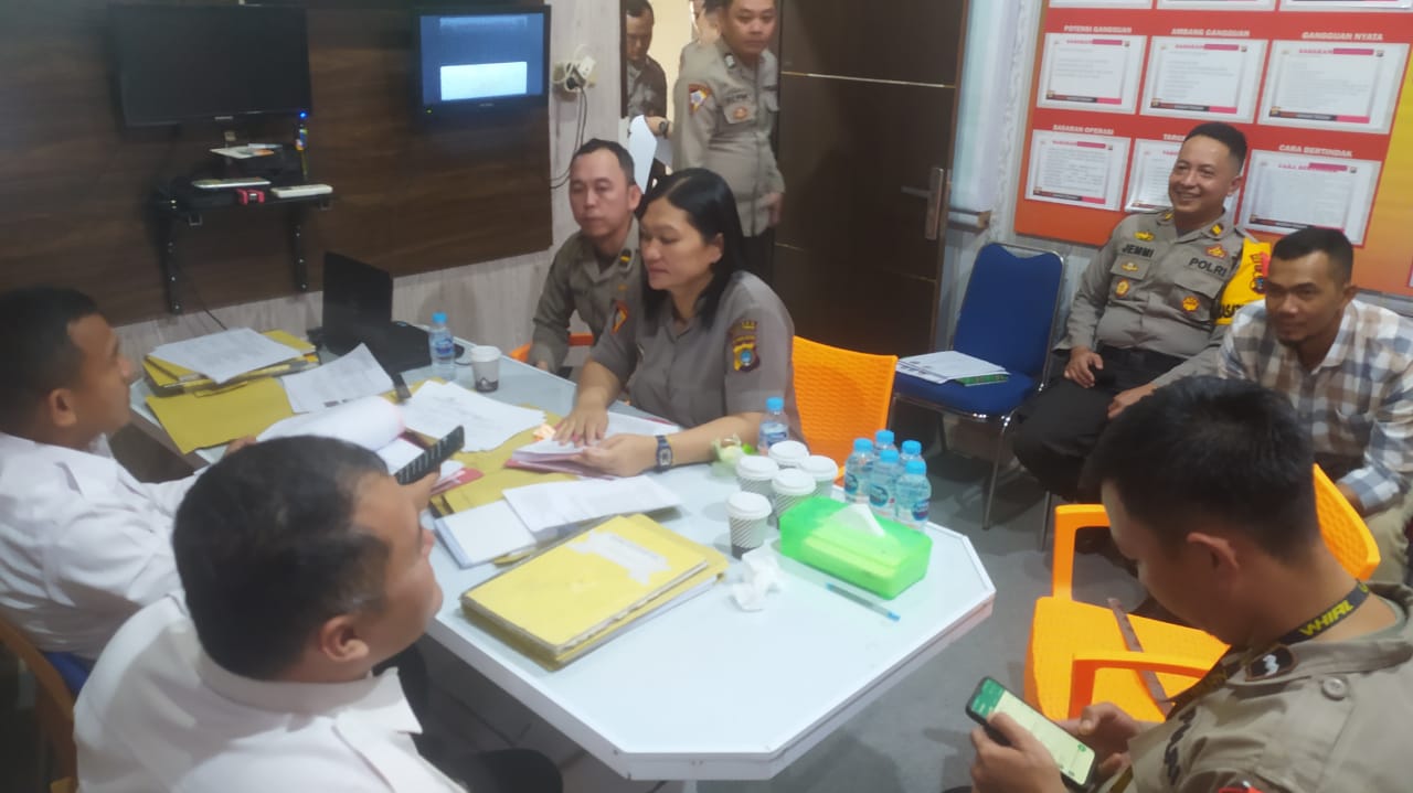 Tim Itwasda Polda Babel Audit Pelaksanaan Ops Ketupat Menumbing di Polres Bangka Tengah