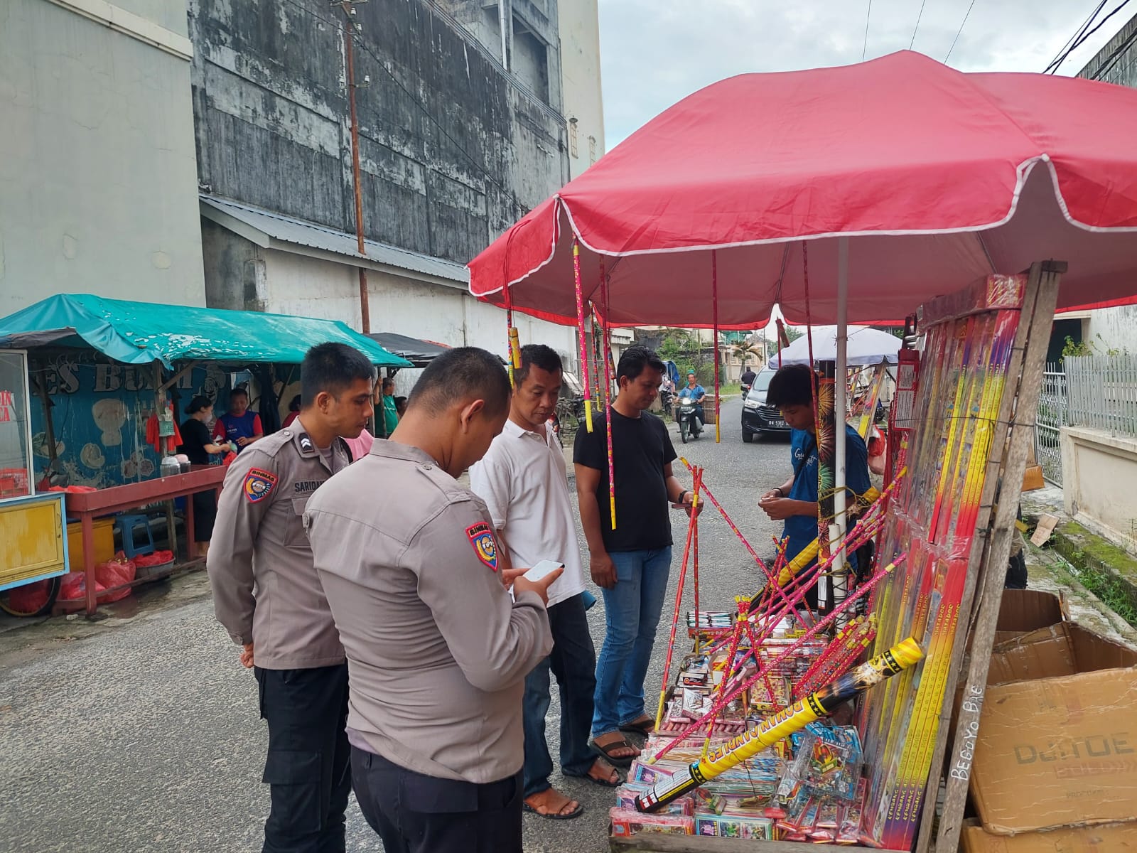 Polsek Belinyu Laksanakan Penertiban Petasan