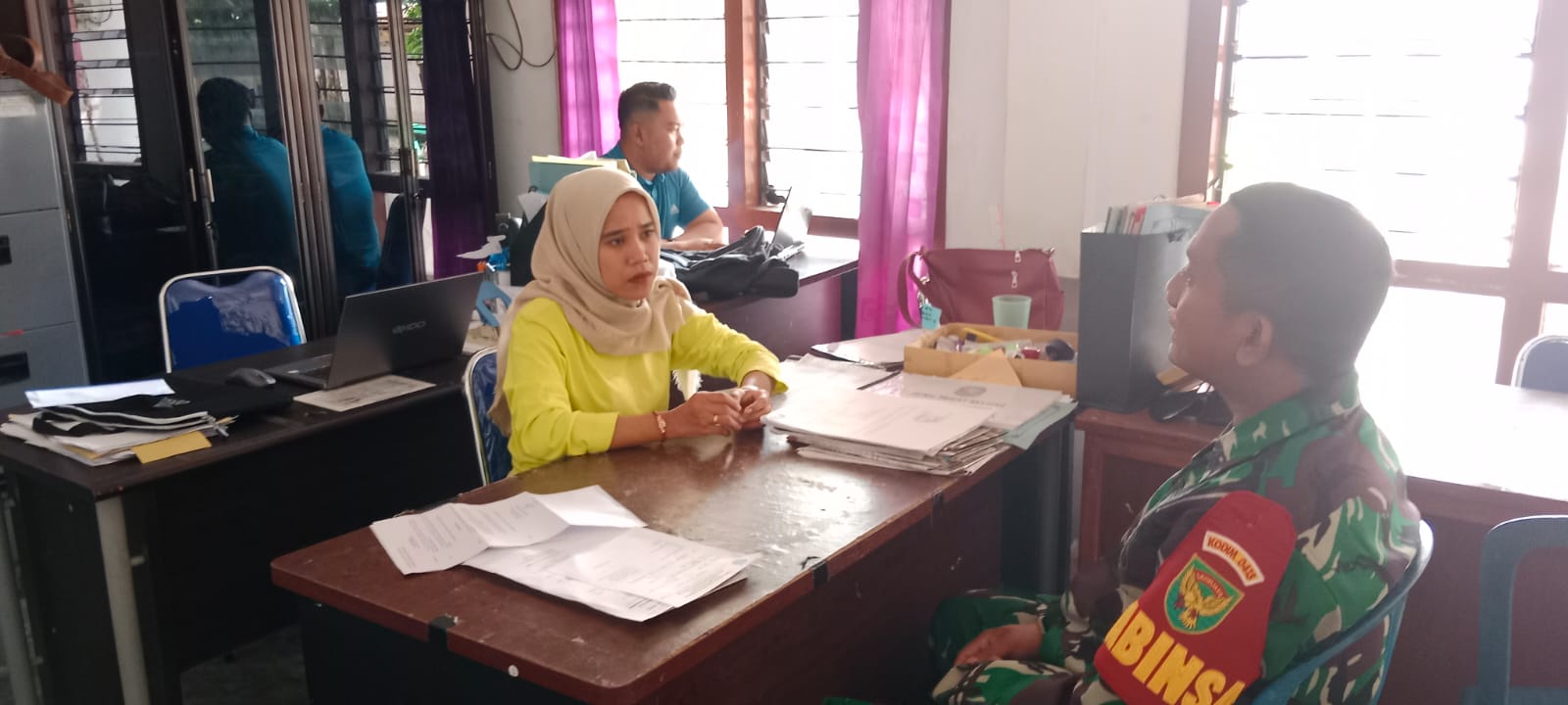 Babinsa Koramil 413-02/Belinyu Menghimbau Warga Selesai Mudik