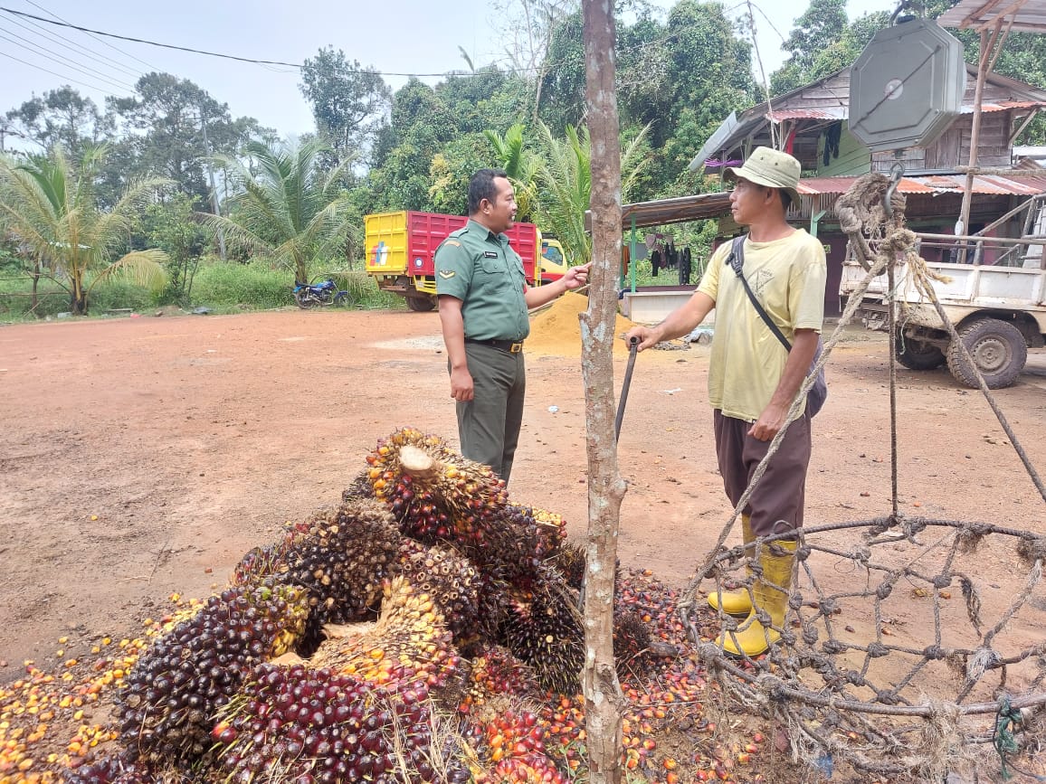 Tetap Jaga Keselamatan dalam Bekerja, Himbau Babinsa Koramil 431-03/Kelapa kepada Warganya