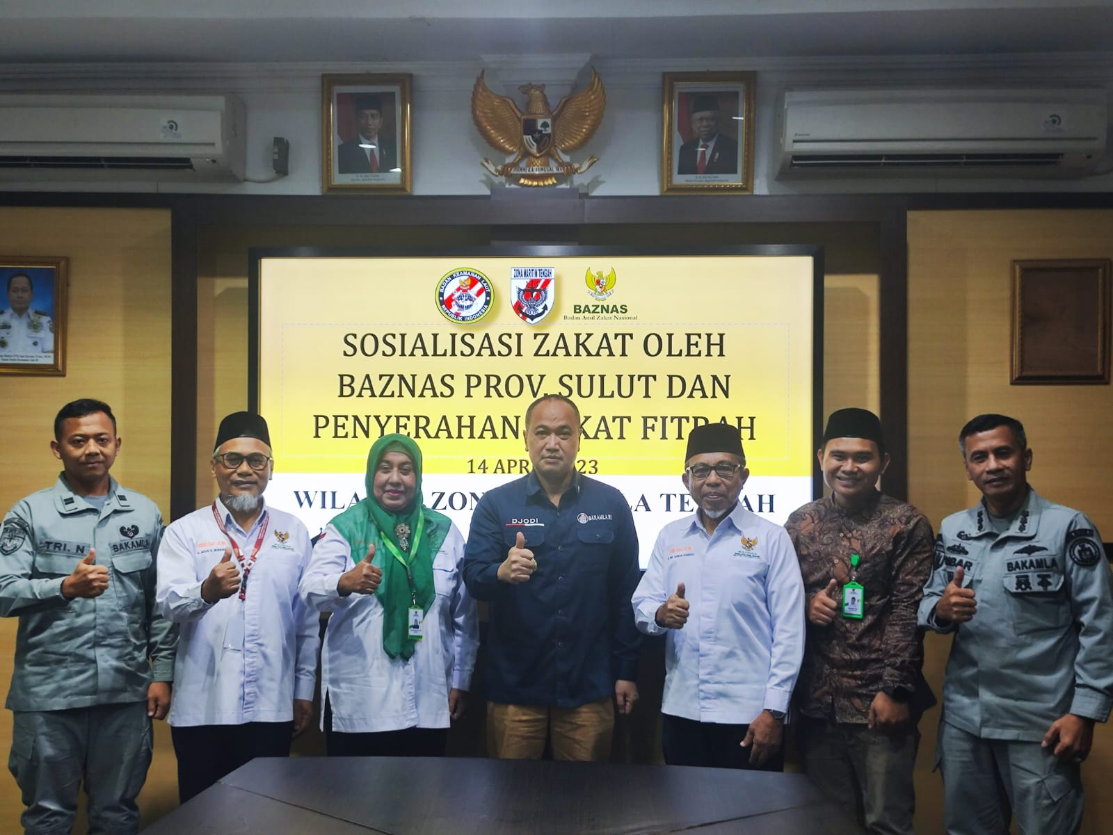 Zona Bakamla Tengah Terima Kunjungan BAZNAS Provinsi Sulut