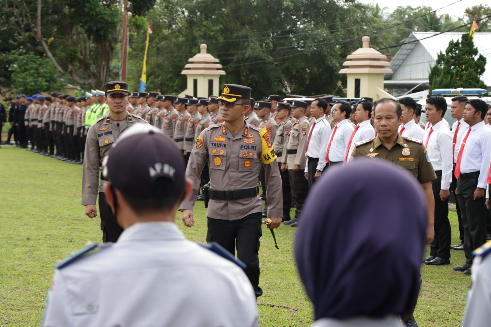 Polres Bangka Laksanakan Apel Gelar Pasukan dalam Rangka Operasi Ketupat Menumbing 2023