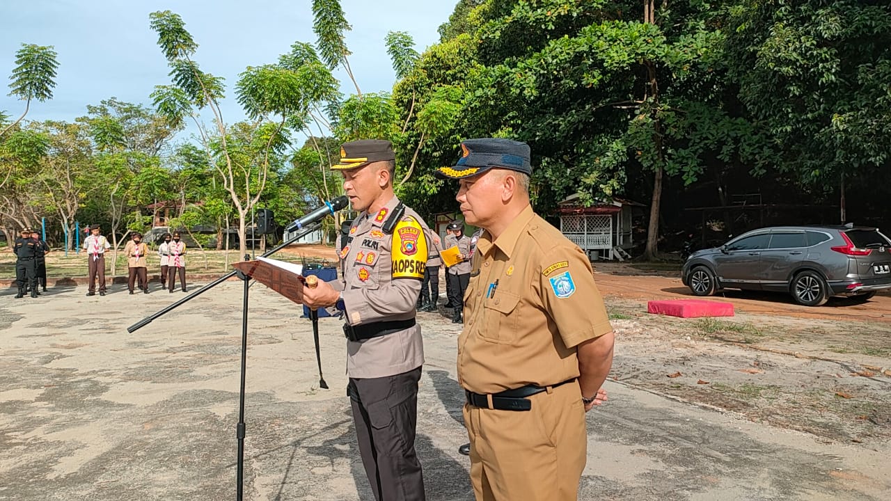 Kapolres Bangka Barat Apel Gelar Pasukan Operasi Ketupat Menumbing 2023