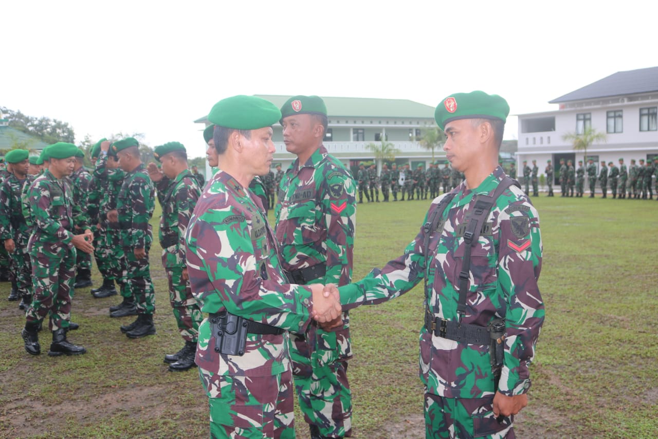 69 Prajurit Korem 045/Gaya dan Jajaran Naik Pangkat