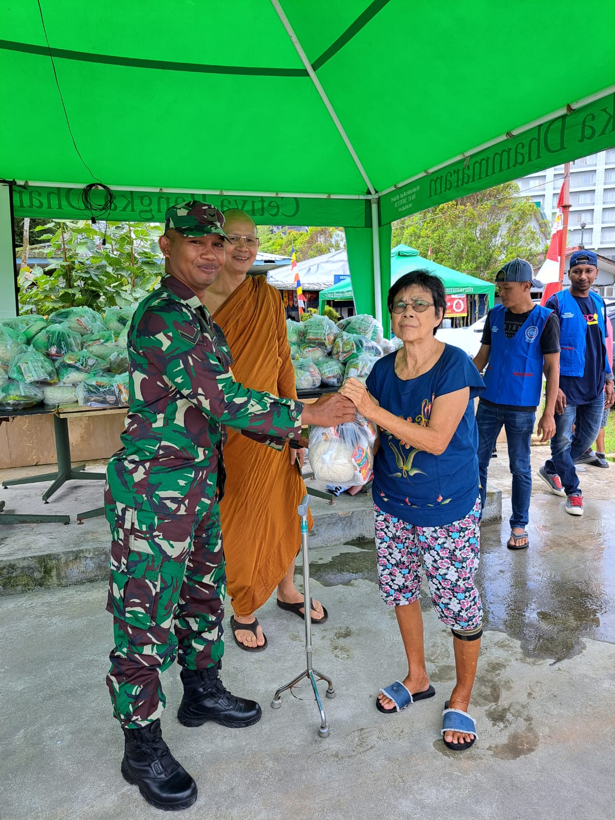 Kegiatan Donor Darah dan Pembagian Sembako