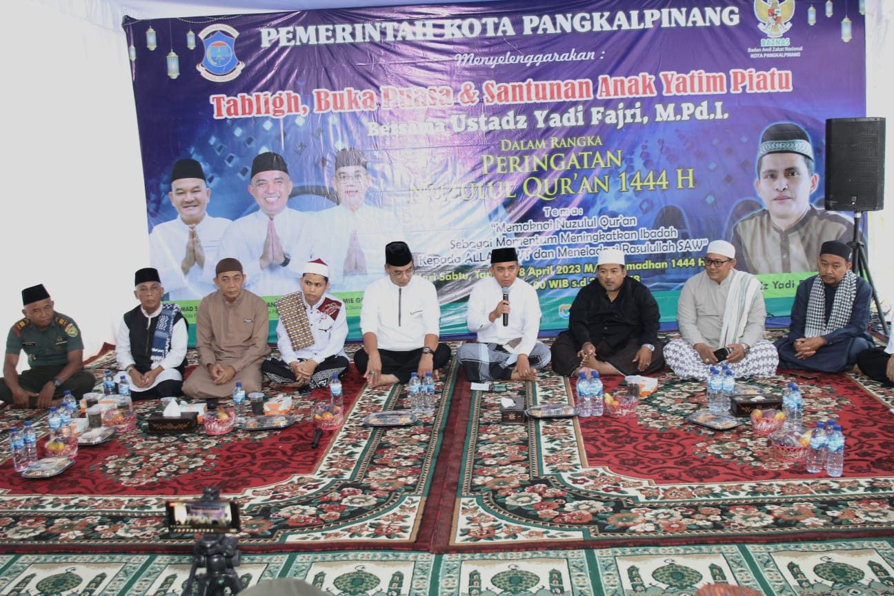 Wadanramil 0413-05/Tamansari Peringati Nuzulul Quran Bersama Wali Kota Pangkalpinang