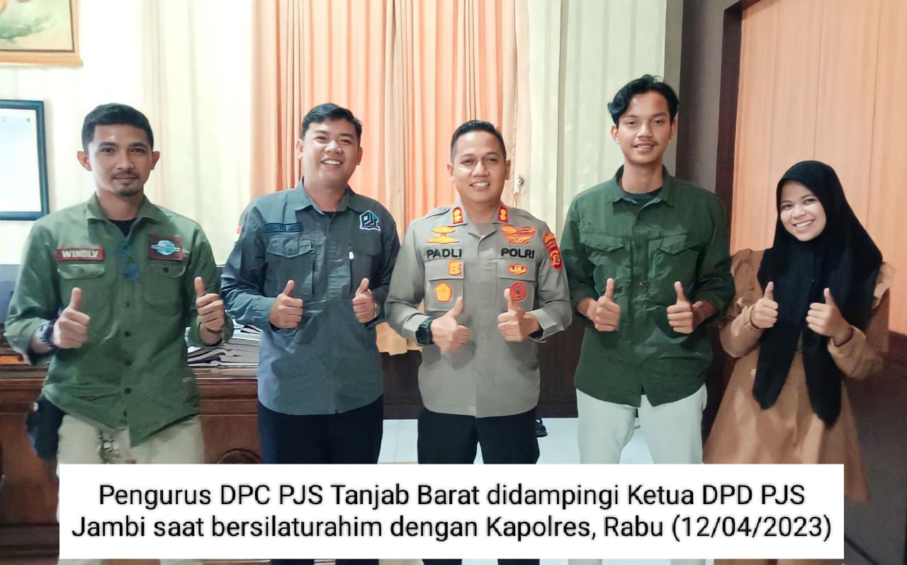 Jalin Silaturahmi di Bulan Ramadhan, DPC PJS Tanjab Barat Bincang Ringan Bersama Kapolres