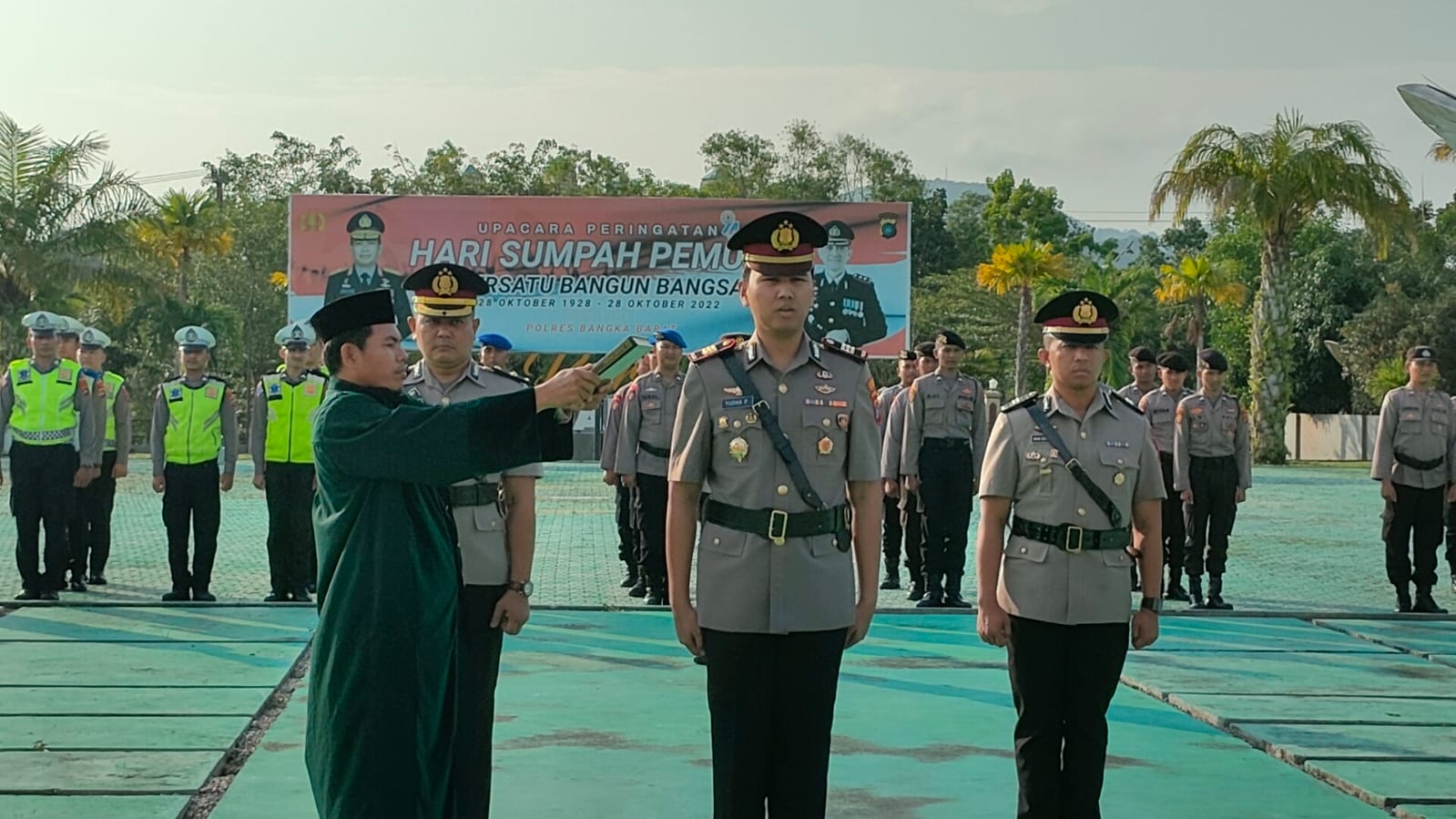 Kapolres Bangka Barat Pimpin Sertijab Dua Kapolsek