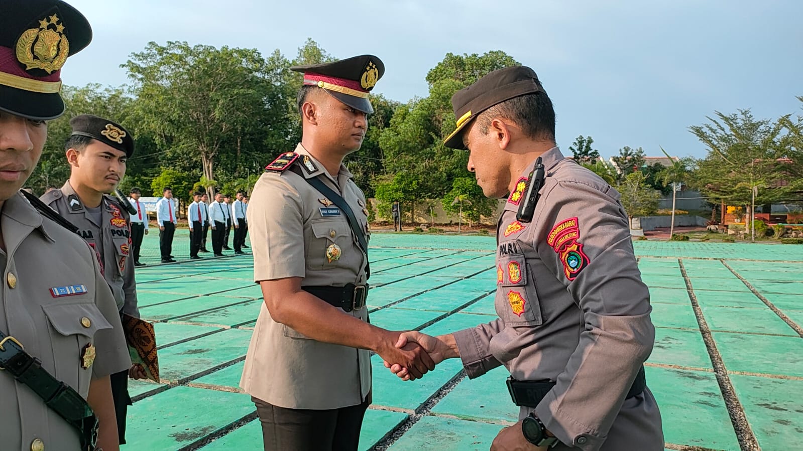 Kapolres Bangka Barat Pimpin Sertijab Dua Kapolsek