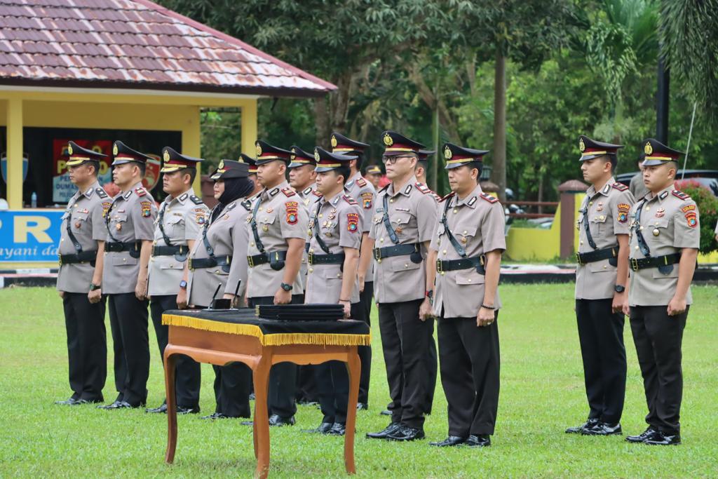 Sebanyak 8 Perwira Polres Bangka Tengah Resmi Berganti