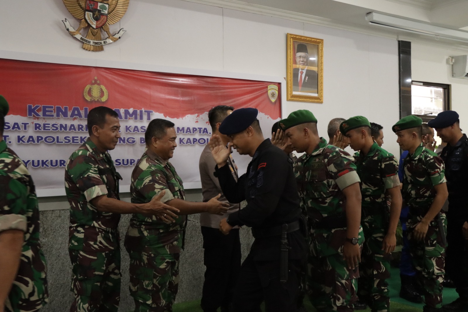 TNI-Polri di Kabupaten Bangka Menggelar Kegiatan Halal Bi Halal