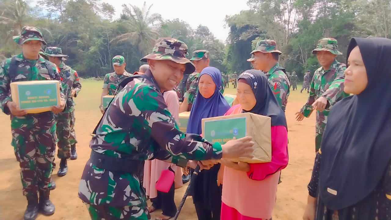 Semangat Kebersamaan Warnai Pembukaan TMMD ke-116 di Desa Air Bulin Bangka Barat