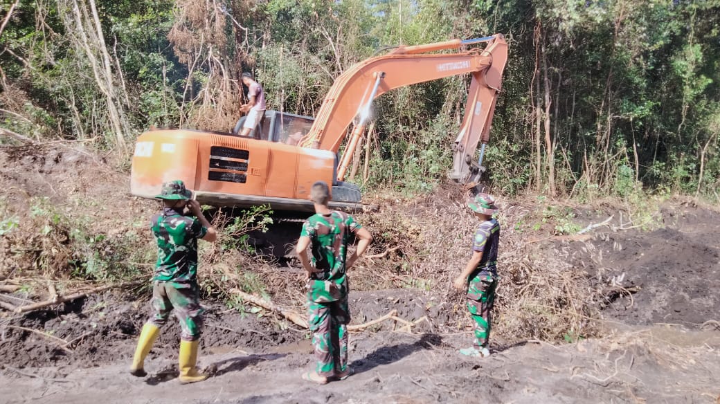 Update Pembukaan Jalan di Wilatah TMMD Hari Ini