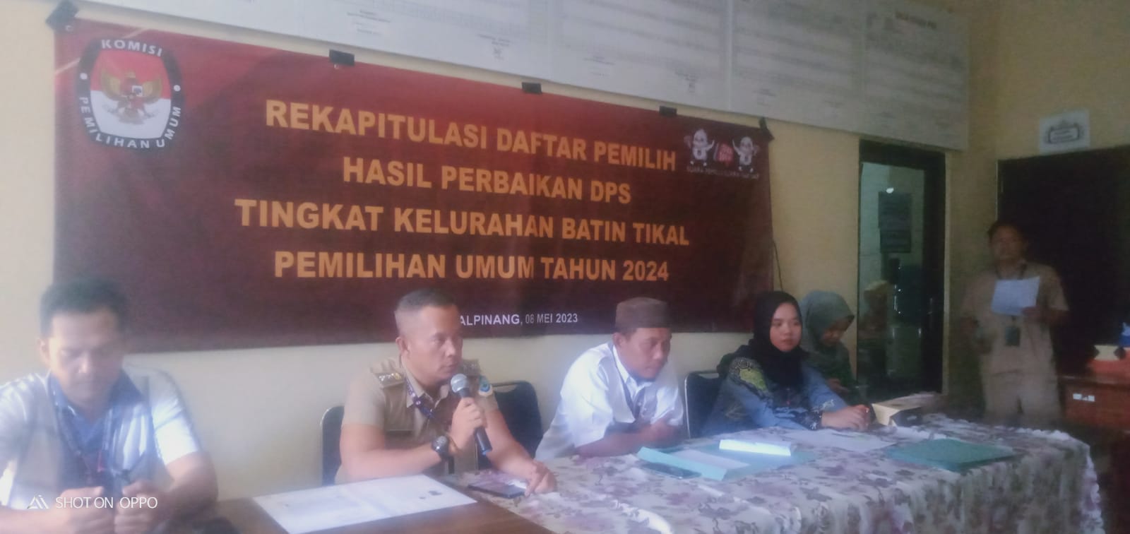 Babinsa Koramil 0413-05/Tamansari Mengahadiri Acara Rekapitulasi Daftar Pemilih Hasil Perbaikan Pemilu 2024