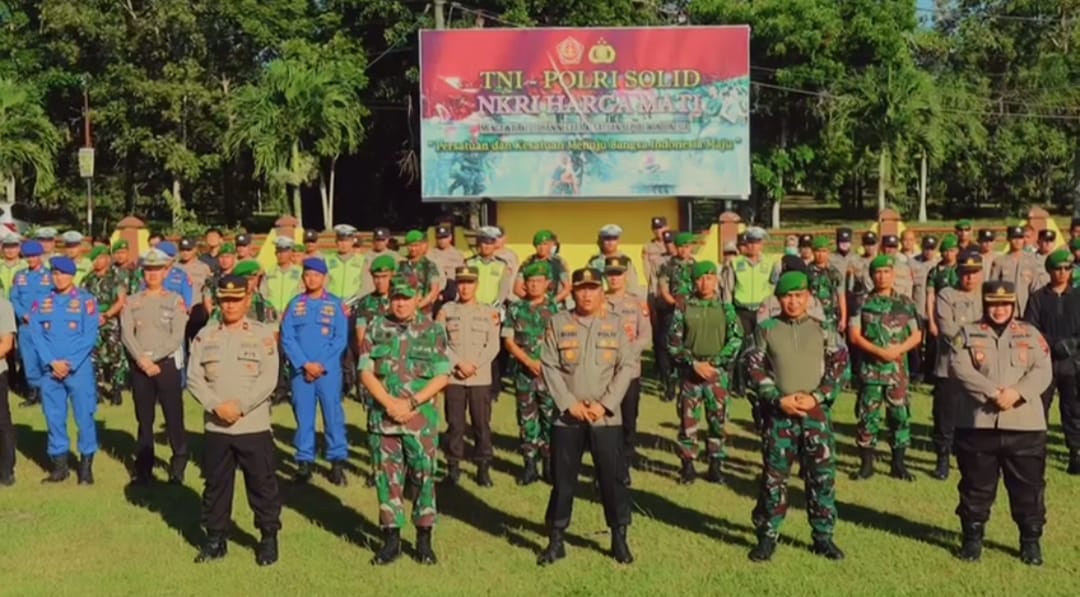 Apel Gabungan Wujud Sinergitas TNI-Polri Solid