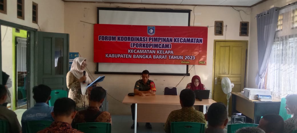 Babinsa Koramil 431-03/Kelapa Menghadiri Kegiatan forum Konsultasi Publik Registrasi Sosial Ekonomi Untuk Memberikan Bantuan dan Perbaikan Ekonomi yang Tepat Sasaran