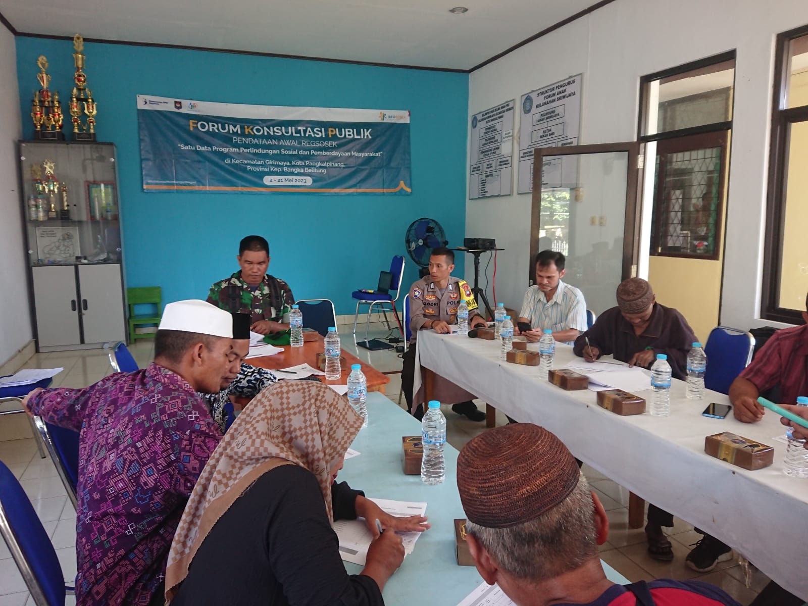 Babinsa Koramil Jajaran Kodim 0413/Bangka Hadiri Kegiatan Forum Komunikasi Publik (FKP)