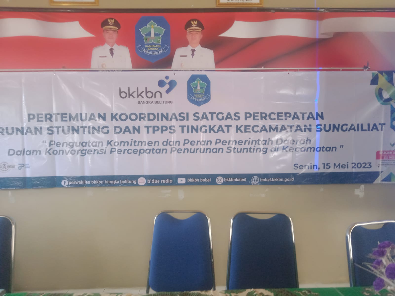 Koordinasi Satgas Percepatan Penurunan Stunting dan TPPS Tingkat Kecamatan Sungailiat